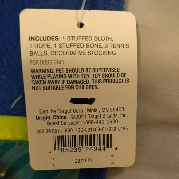 Dog Toys Boots & Barkley Green Stocking 6 Pieces Stuffed Toys & Balls - Picture 5 of 5